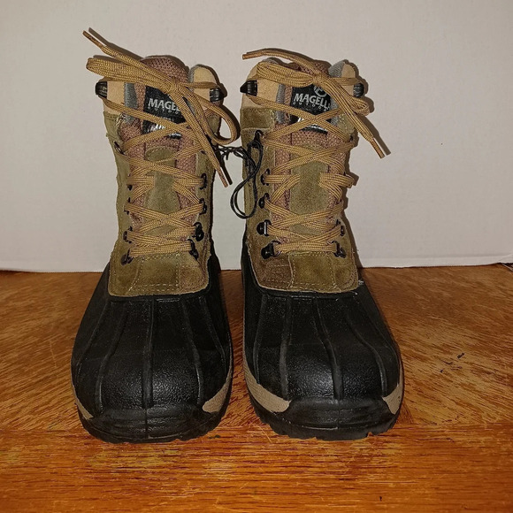 Magellan Outdoors Mens Thinsulate Winter Boots Black Green Mens 7 PAC Boots. New - Picture 6 of 9